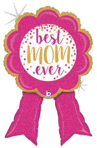 35537 Glittering Best Mom Ribbon