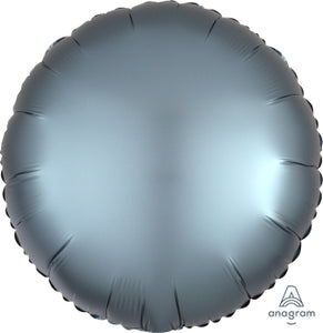 36812 Satin Luxe Steel Blue Round
