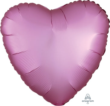 36822 Satin Luxe Flamingo Heart