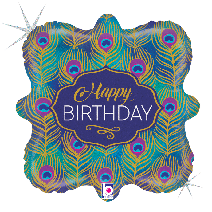 36900 Glitter Peacock Birthday