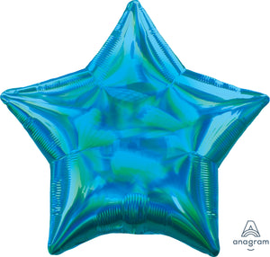 39268 Iridescent Cyan Star