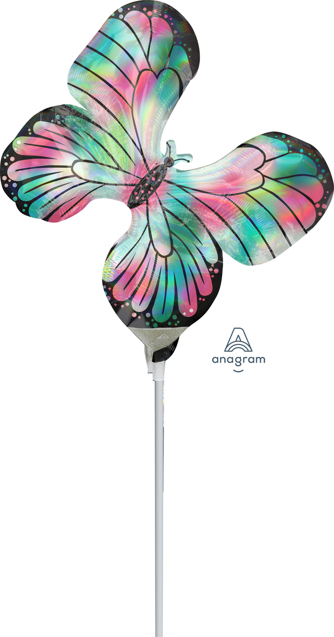 39449 Iridescent Teal & Pink Butterfly