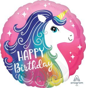 39628 Pink Unicorn Happy Birthday
