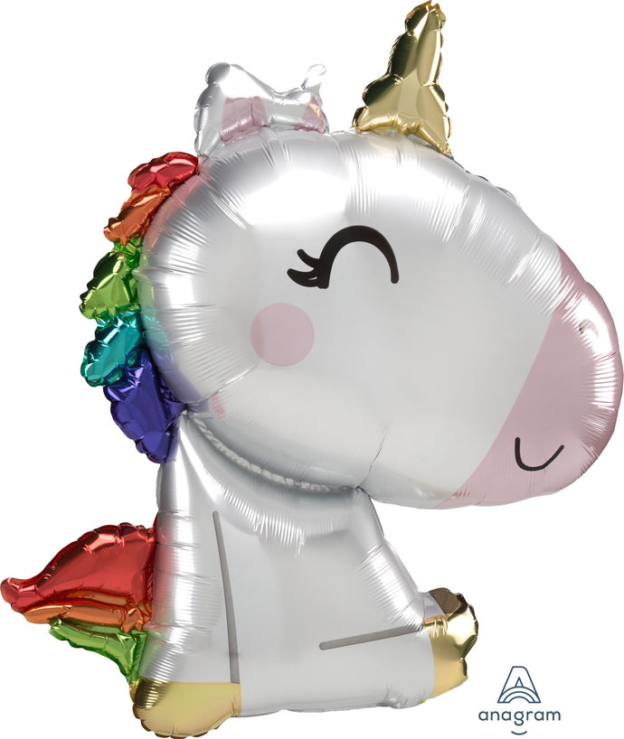41217 Satin Sitting Unicorn