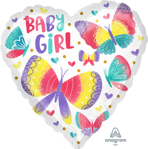 41657 Baby Girl Watercolor Butterflies