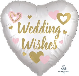 41756 Satin Wedding Wishes White