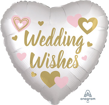 41756 Satin Wedding Wishes White