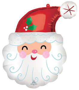 43342 Smiley Satin Santa Head