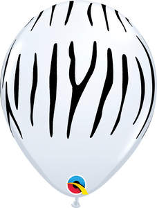 55477 White Zebra Stripes 11" Round