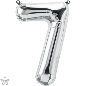 59095 Air Fill Number "7" Silver 16in