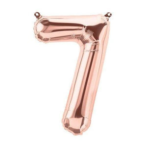 59115 Air Fill Number "7" Rose Gold 16in
