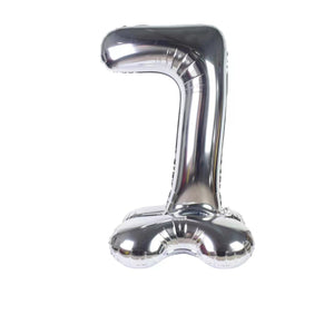 Standing Air Fill Number "7" Silver