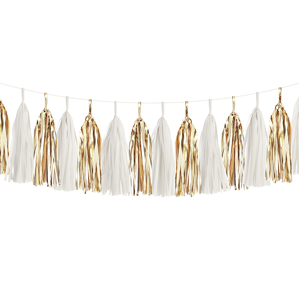 Tassel Garland Kit - White & Gold