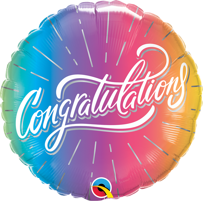 98485 Congratulations Vibrant Ombre