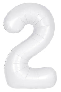13962 Number "2" Matte White