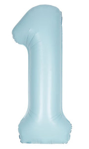 13891 Number "1" Matte Blue