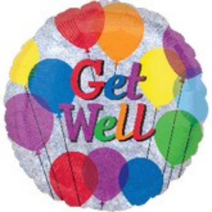 22131 Get Well Jumbo Holographic