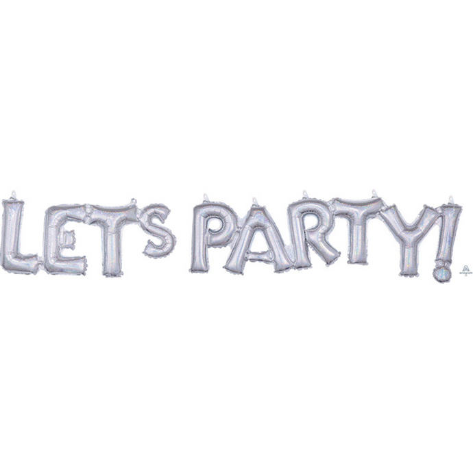 39179 Block Phrase Let's Party Holographic
