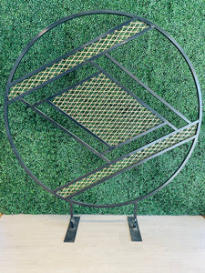 6ft Round Geometric Mesh Hoop Rental