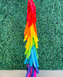 4ft Rainbow Tissue Tassel