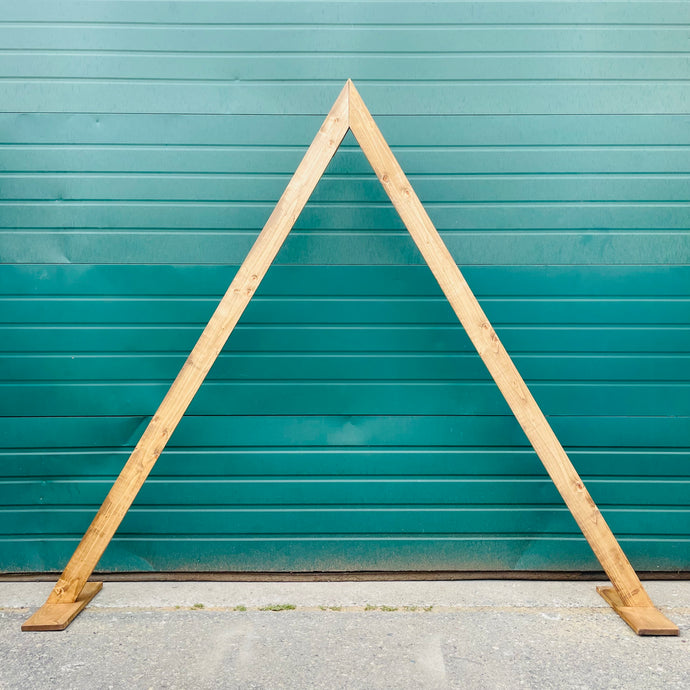 Wood Triangle Arch Rental