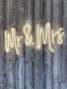 Mr & Mrs Neon Sign Rental