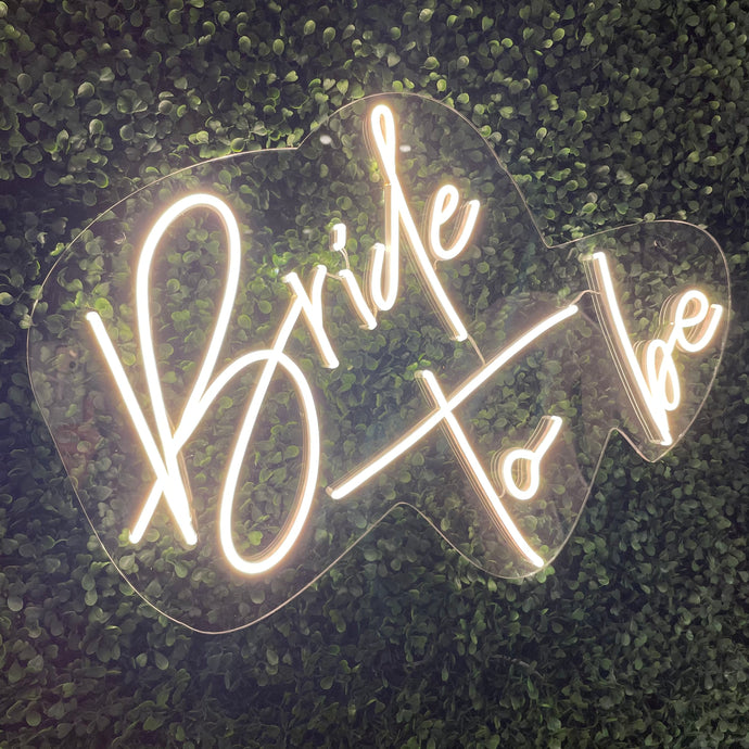Bride To Be Neon Sign Rental - White