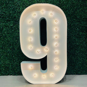 4ft Marquee Number 9 Rental