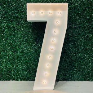 4ft Marquee Number 7 Rental