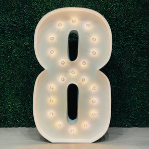 4ft Marquee Number 8 Rental
