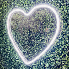 Load image into Gallery viewer, Heart Neon Sign Rental - White

