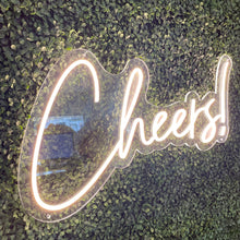 Load image into Gallery viewer, Cheers Neon Sign Rental - White
