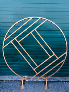 6ft Round Geometric Hoop Rental