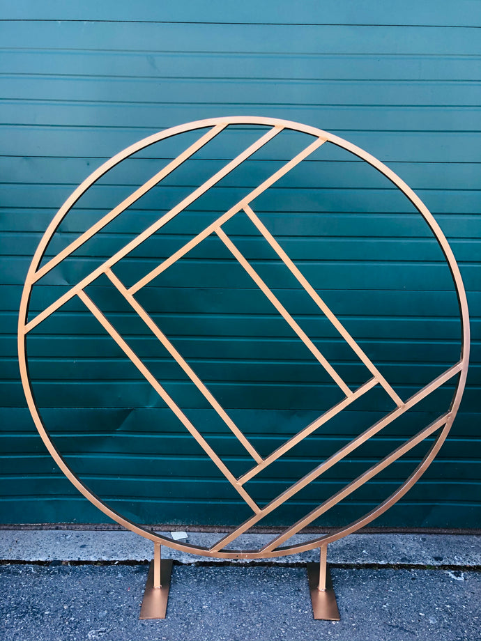 6ft Round Geometric Hoop Rental