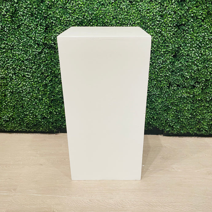 32in Square Plinth Rental - White