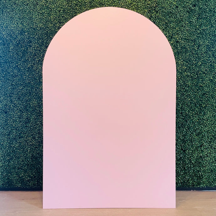 5.5ft Wood Arch Panel Rental - Pink