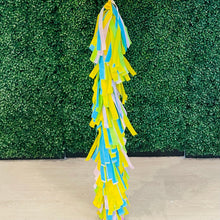 Load image into Gallery viewer, 4ft Fun Yellow Tissue Tassel
