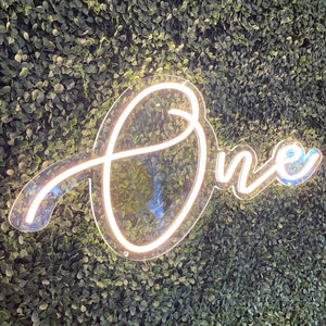 One Neon Sign Rental - Cursive