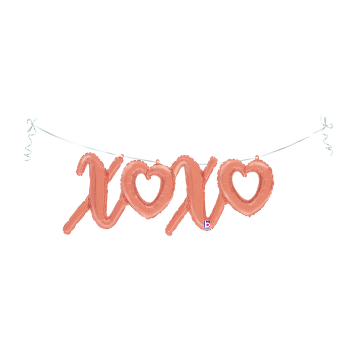 25155 XOXO Script Rose Gold