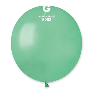 156256 Gemar Metallic Aquamarine 19" Round (25ct)