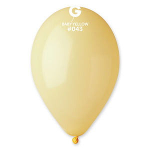 114300 Gemar Macaron Baby Yellow 11-12" Round (50ct)
