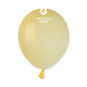 054316 Gemar Macaron Baby Yellow 5" Round