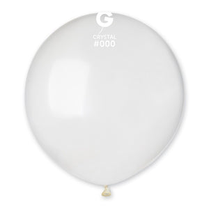 150056 Gemar Crystal Clear 19" Round (25ct)