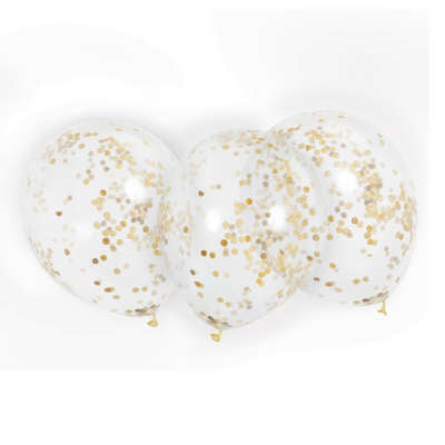 56397 Clear with Gold Confetti 12