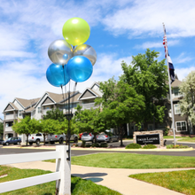 Load image into Gallery viewer, Reusable 5-Balloon Cluster Pole Kit with Pole Brackets &amp; Screws
