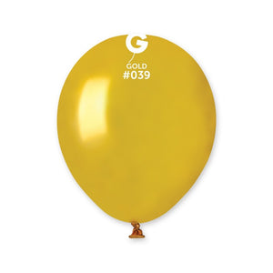 053913 Gemar Metallic Gold 5" Round (100ct)