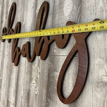 Load image into Gallery viewer, Oh Baby Wood Sign Rental - Stained
