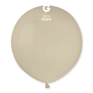 158458 Gemar Latte 19" Round (25ct)