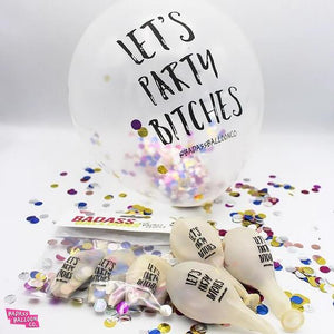 Hot Girl Summer / Bachelorette Variety Pack - Clear with Assorted Confetti