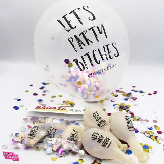 Hot Girl Summer / Bachelorette Variety Pack - Clear with Assorted Confetti